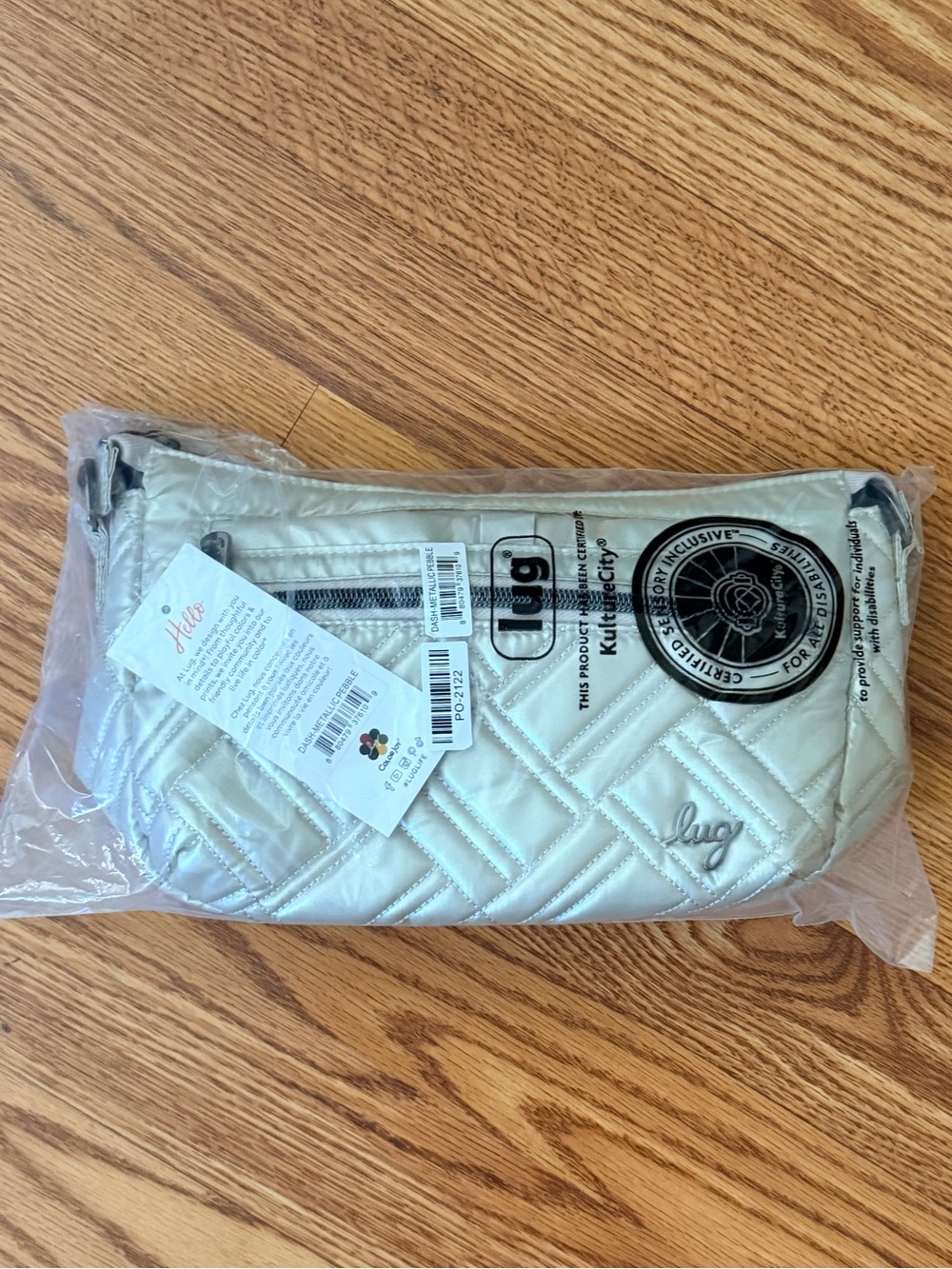 Lug Dash Crossbody - Metallic Pebble NWT - Picture 2 of 5
